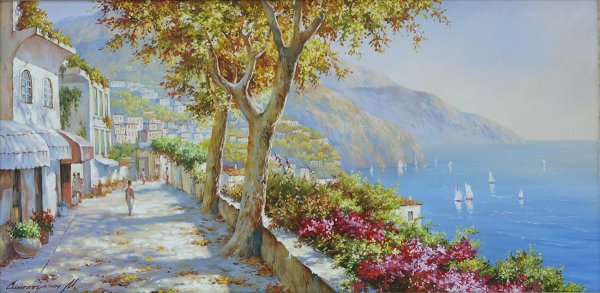 Художник Роберт Файнэл Италия