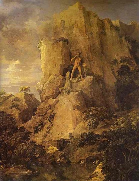 Никола Пуссен пейзаж с геркулесом и Какусом