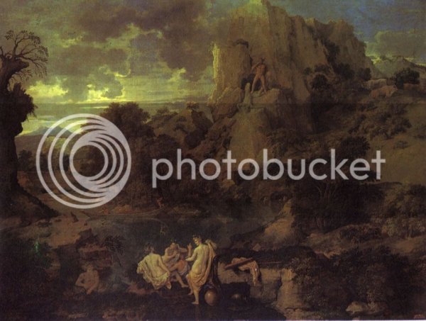 Пуссен пейзаж с геркулесом и Какусом