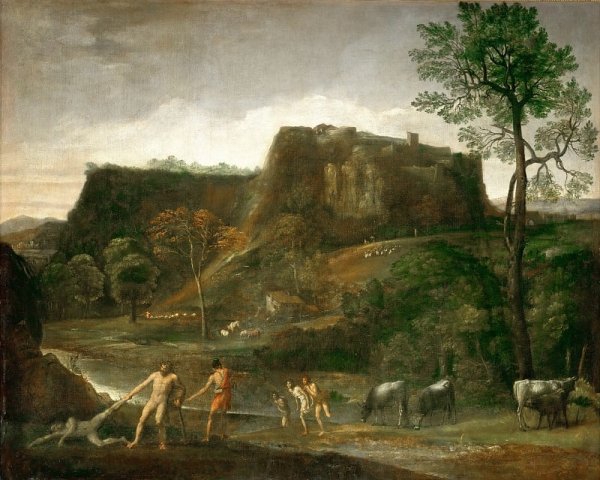 Пуссен пейзаж с геркулесом и Какусом