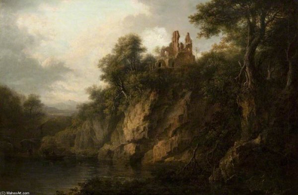 Mountain Landscape with the Parting of Abraham and lot 1609