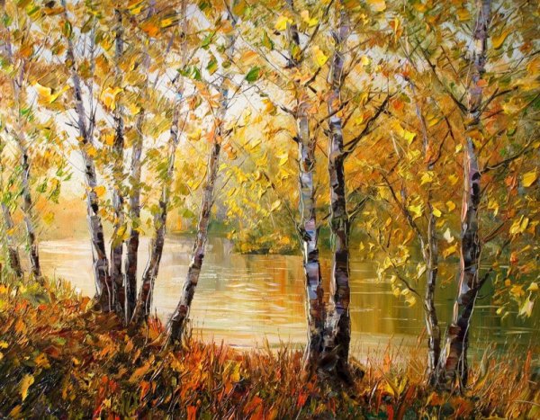 Кравчук Владислав «берёзы у воды»;