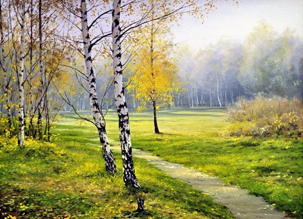 Художник Кириченко Геннадий березы