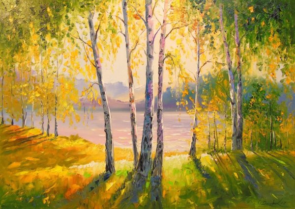 Солнечные пейзажи маслом