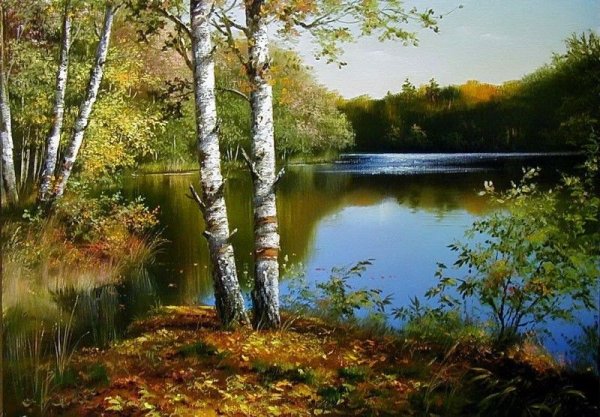 Белорусский художник пейзажист березы