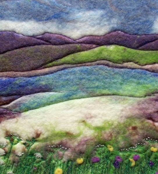 Панно валяние из шерсти