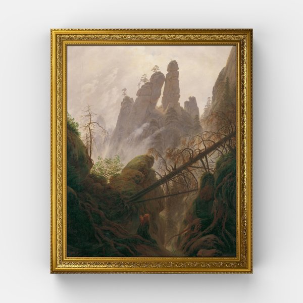 Каспар Фридрих картины горный пейзаж