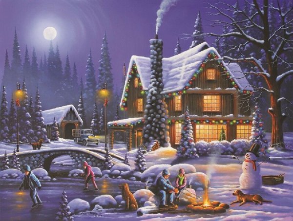 Новогодний пейзаж