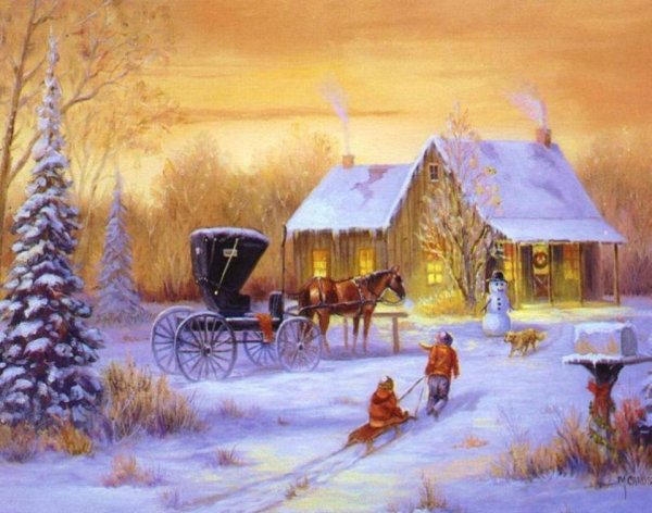 Новогодний пейзаж