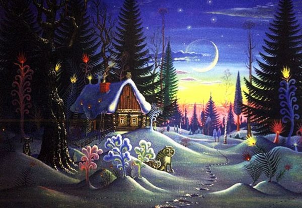 Сказочный Волшебный зимний лес