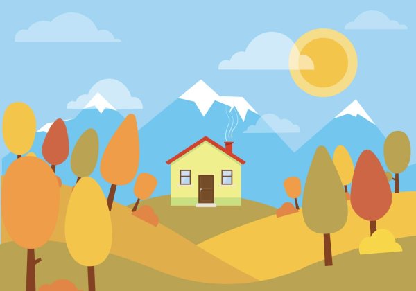 Минималистические пейзажи