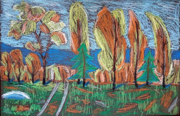 Осень пастелью