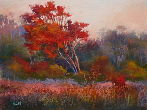 Елена Орлова пастель пейзаж