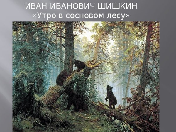 Утро в Сосновом Бору Шишкин