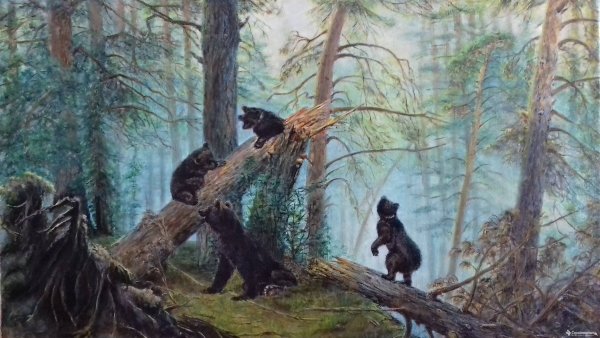 Шишкин медведи в Сосновом Бору