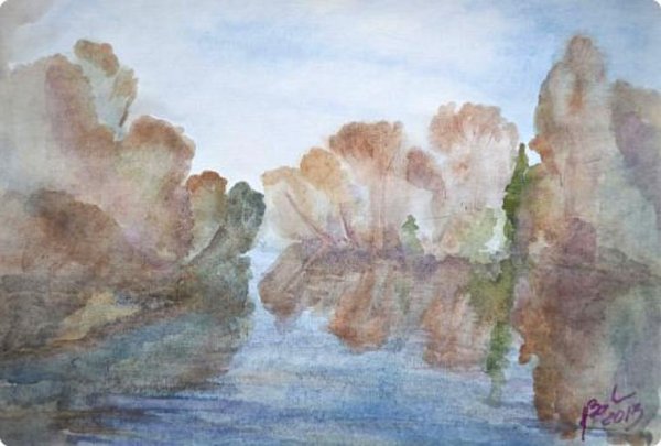 Джон Рейнс акварель