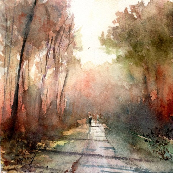 Екатерина Иванова акварели пейзаж акварелью