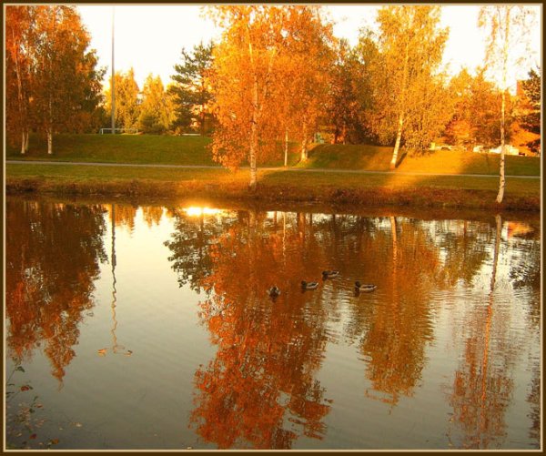 Рисование отражение в воде