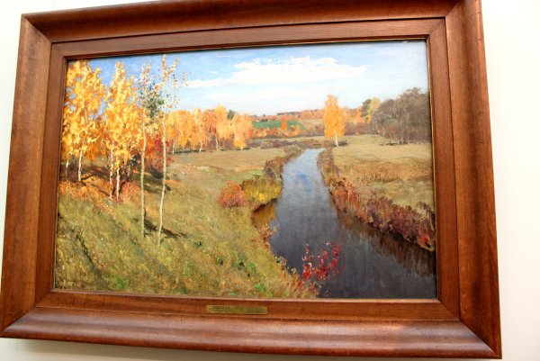 Левитан Золотая осень Третьяковская галерея