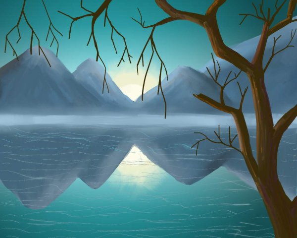 Пейзажи для рисования легкие