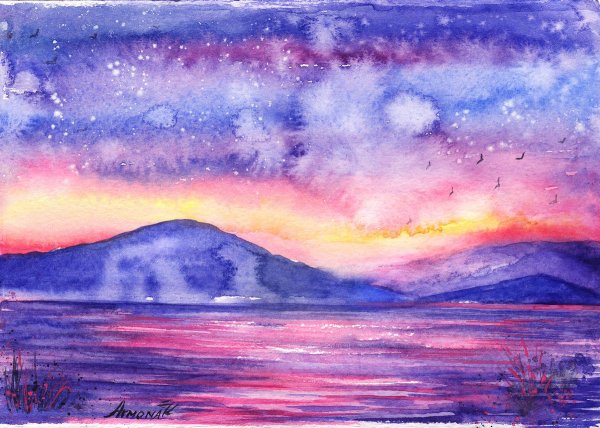 Море рисунок