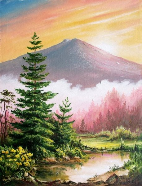 Acrylic Landscape Painting картины