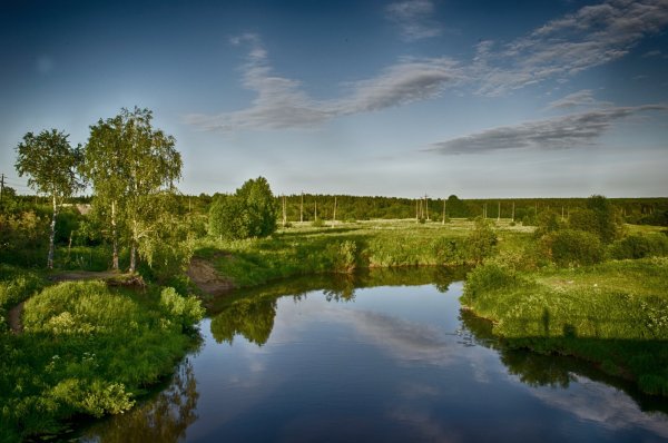 Набережная реки Вятки Киров осень