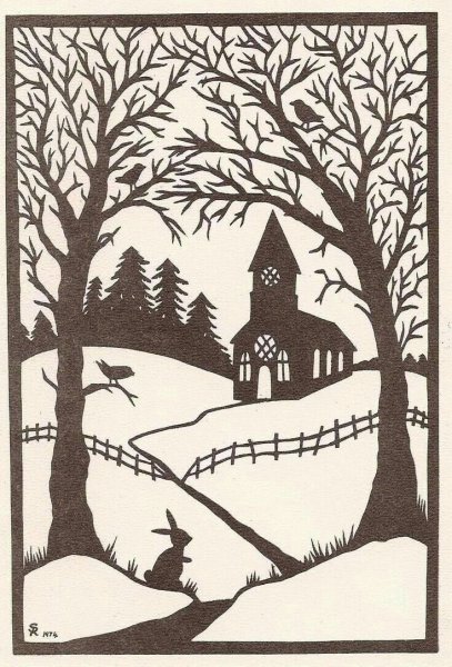 Вытынанка зимняя