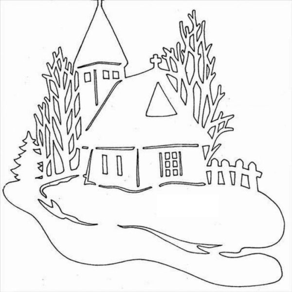 Пейзаж силуэт