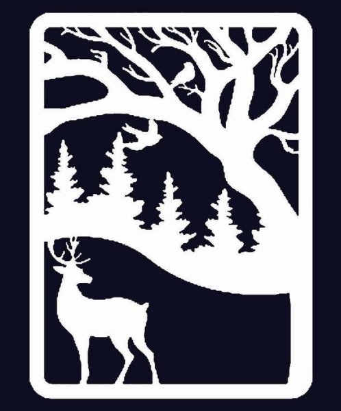 Зимние силуэты на окна