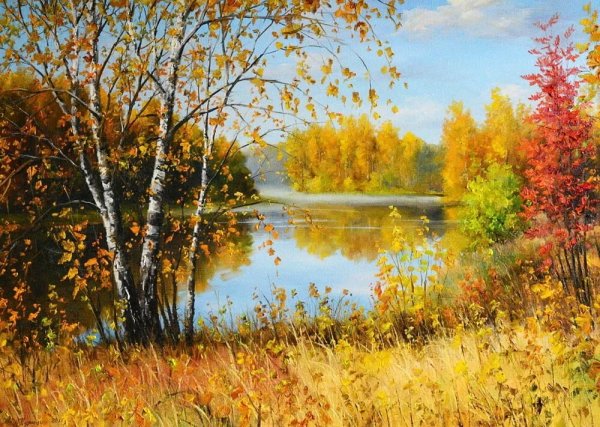 Золотая осень Царское село храм