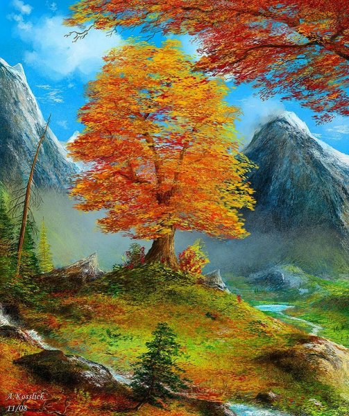 Андре Косслик осенний пейзаж