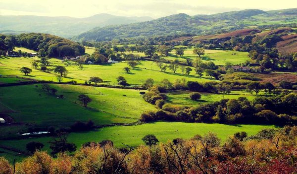 Пейзаж вид сверху