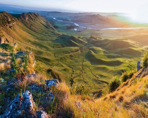 Пейзаж сверху вниз