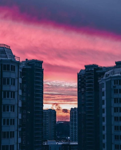 Улица в спальном районе Новосибирска