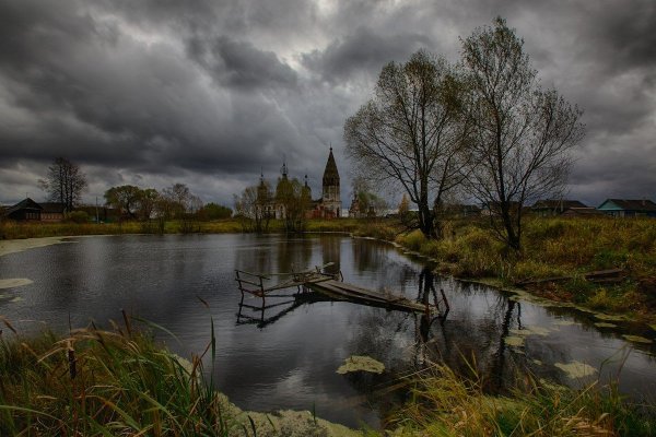 Пейзаж с облаками