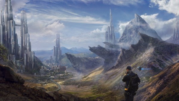 Фантастические пейзажи города