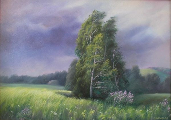 «Гроза, береза, Иван-чай», Автор: Алексей Васильев: