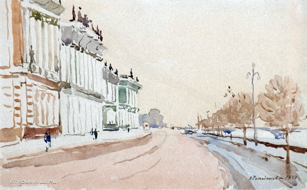 Лапшин Николай Федорович акварель