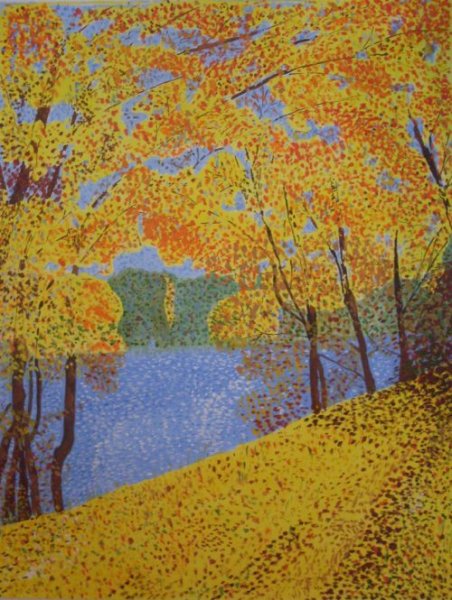 Пуантилизм художника Левитана