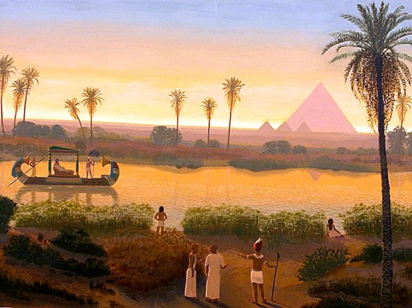 Древний Египет Нил разлив