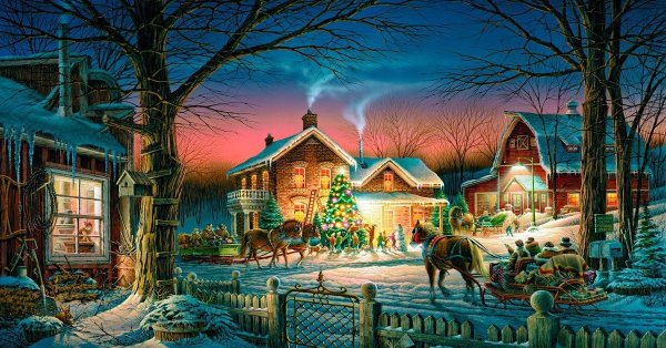 Mark Keathley зима картины