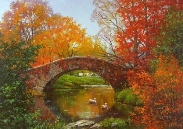 Художник Дмитрий Лёвин осень