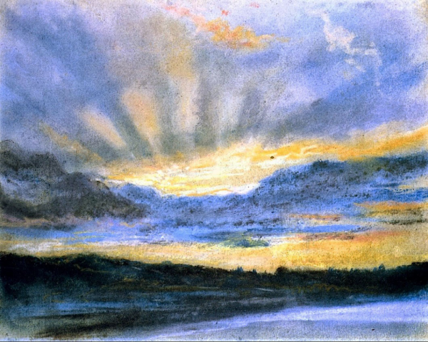 Эжен Делакруа акварель