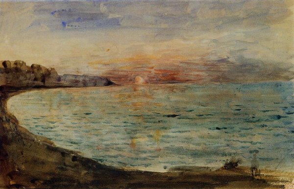 Эжен Делакруа. «Море в Дьеппе», 1852.