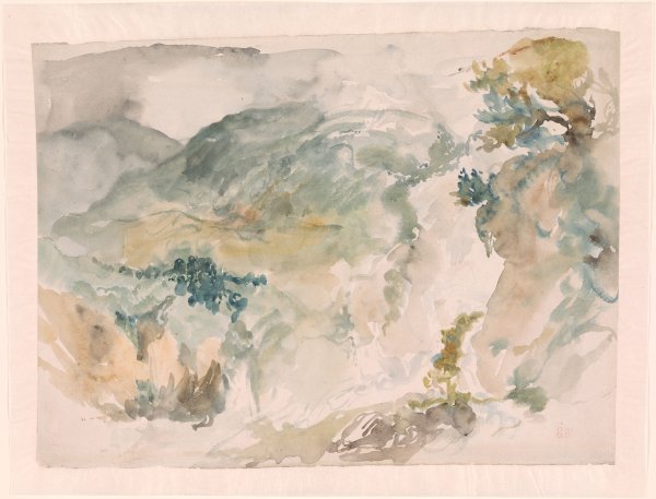 Эжен Делакруа Наброски акварели