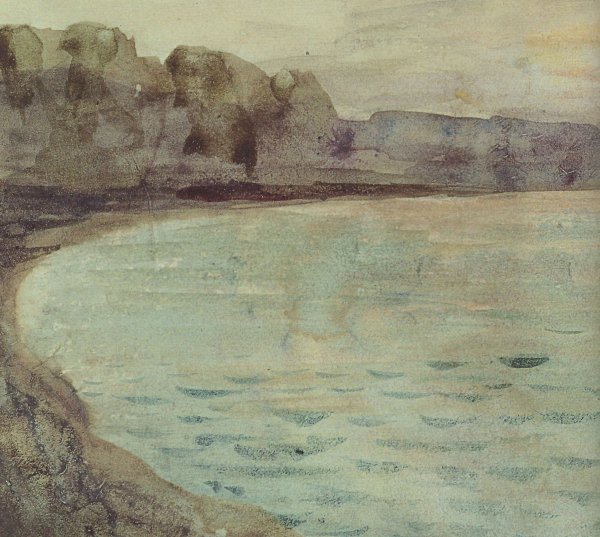 Море в Дьеппе Эжен Делакруа