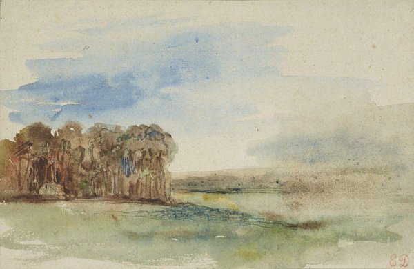 Море в Дьеппе Эжен Делакруа