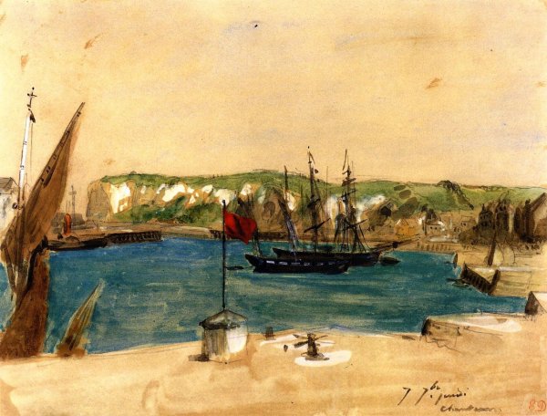 Эжен Делакруа. «Море в Дьеппе», 1852.