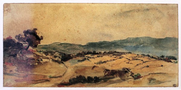 Море в Дьеппе Эжен Делакруа